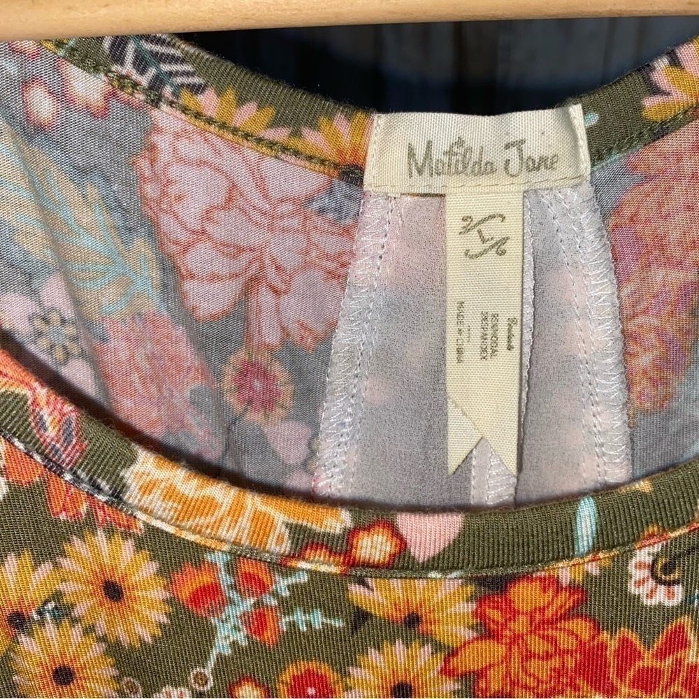 Matilda Jane Open Orchard The Adventure Begins Floral Blouse - Picture 7 of 7